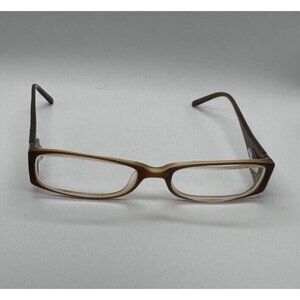 Marchon Womens M840 Carmel Brown Plastic Eyeglass Frames for Prescription Lenses